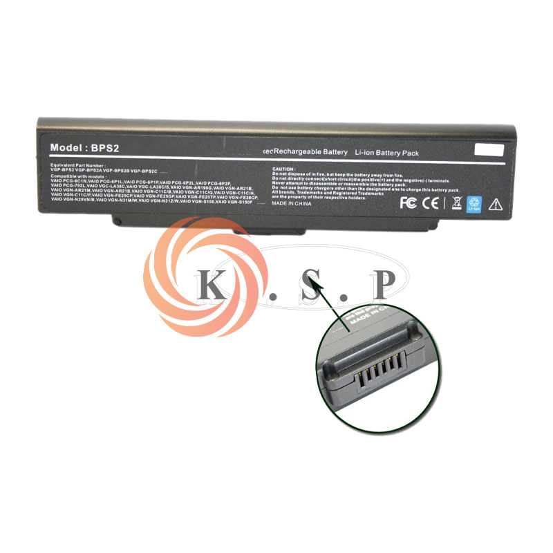 باتری لپ تاپ سونی Battery Laptop Sony VGP-BPS2 6Cell مشکی باتری لپ تاپ سونی Battery Laptop Sony VGP-BPS2 6Cell مشکی