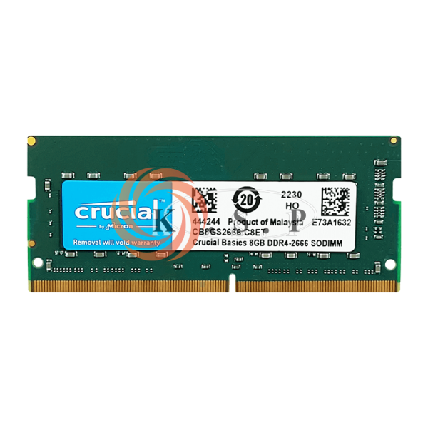 رم لپ تاپ Ram 8G DDR4 2666 Crucial