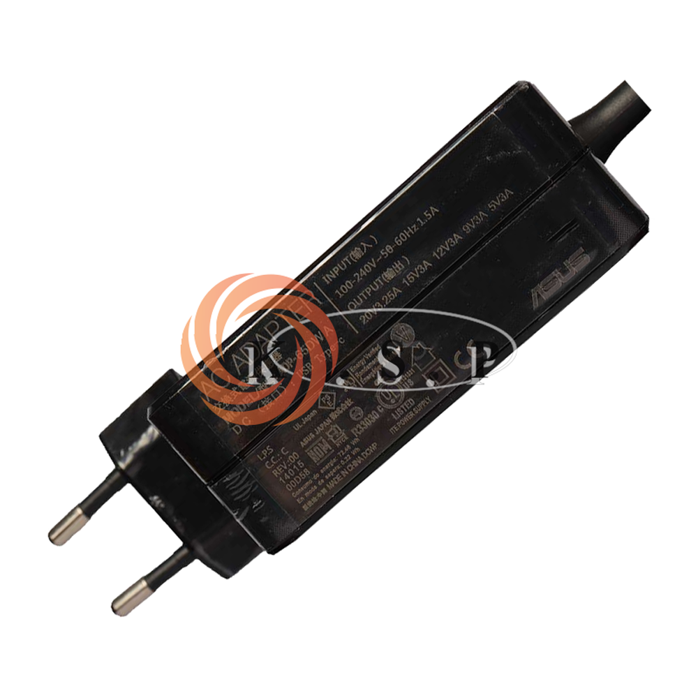 آداپتور لپ تاپ ایسوس Adaptor Asus 20V 3.25A_15V 4A_12V 5A_9V 3A_5V 3A Type C (65W)